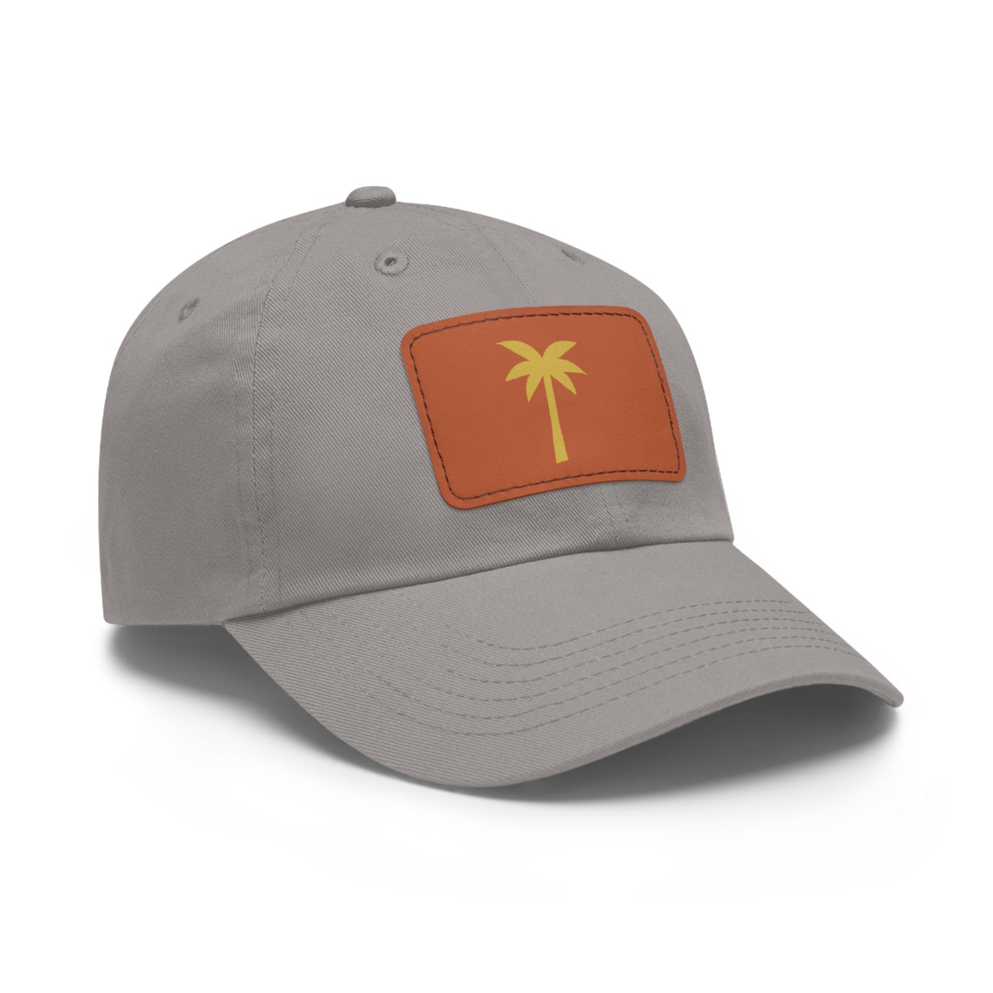 PRdise Palm Tree Leather Patch Hat