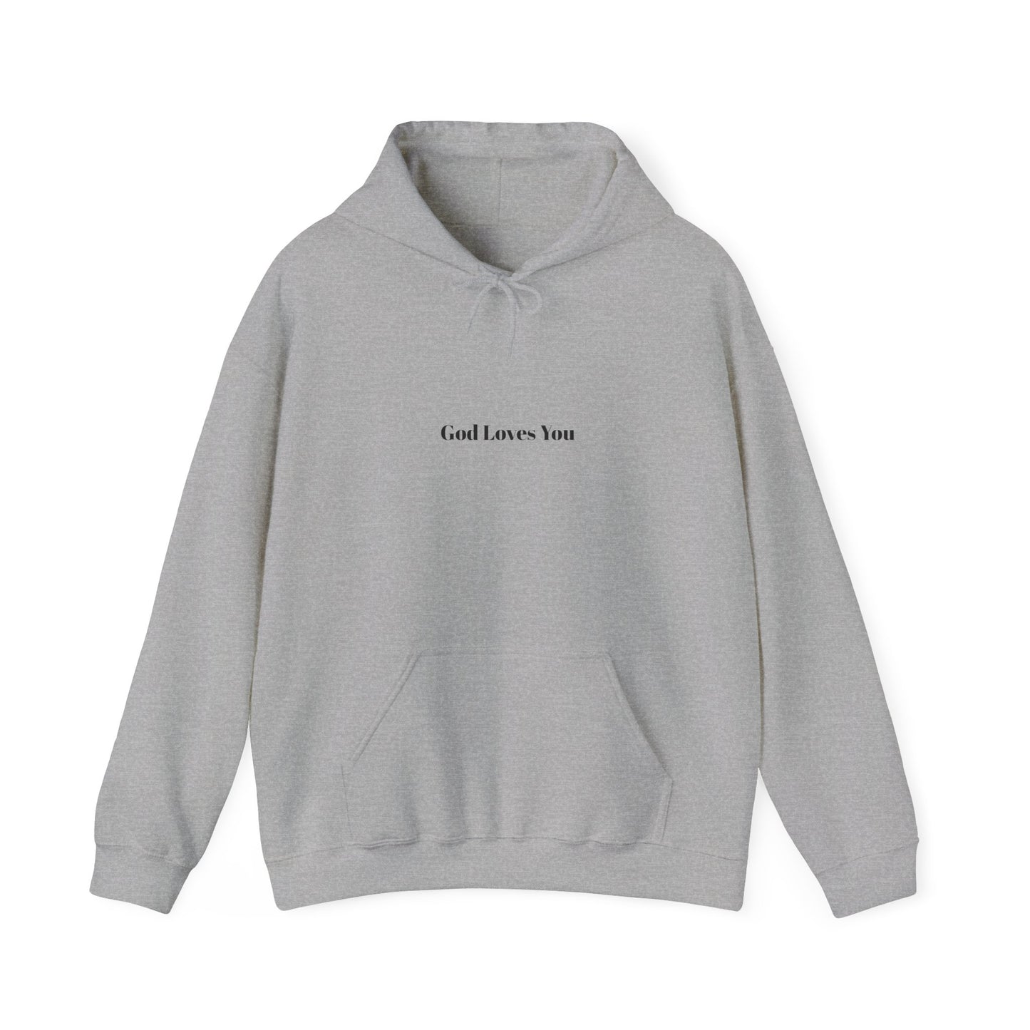 "God Loves You" Heavy Cotton Hoodie