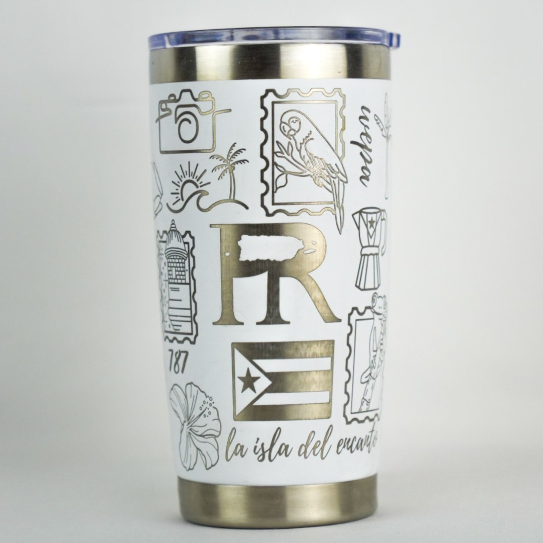 White PRdise 360 - 20oz Tumbler